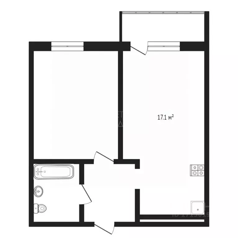 1-к кв. Тюменская область, Тюмень Рощино мкр, ул. Александра ... - Фото 2