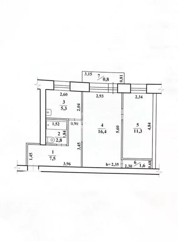 2-к кв. Забайкальский край, Чита ул. Бутина, 84 (44.9 м) - Фото 1