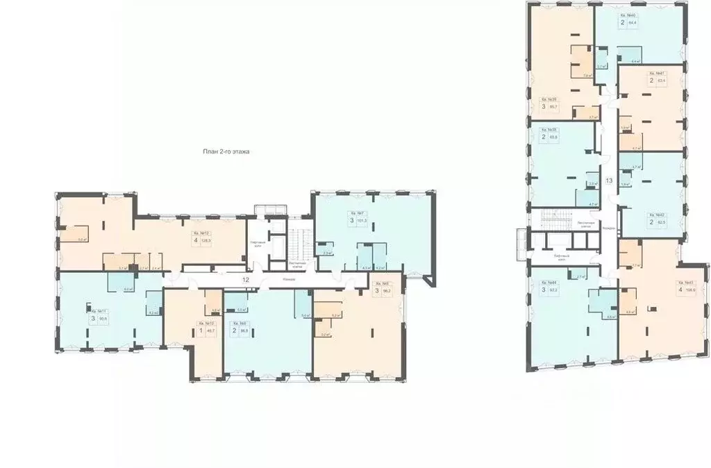 3-к кв. Нижегородская область, Нижний Новгород Огни Започаинья жилой ... - Фото 2