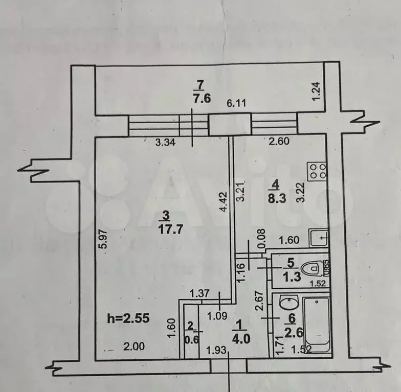 1-к. квартира, 34,5 м, 2/9 эт. - Фото 1