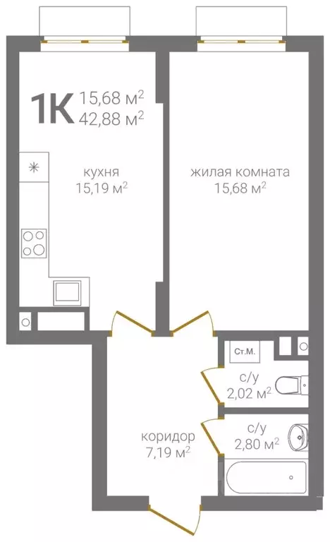 1-к кв. Нижегородская область, Нижний Новгород 2-я Оранжерейная ул., 4 ... - Фото 1