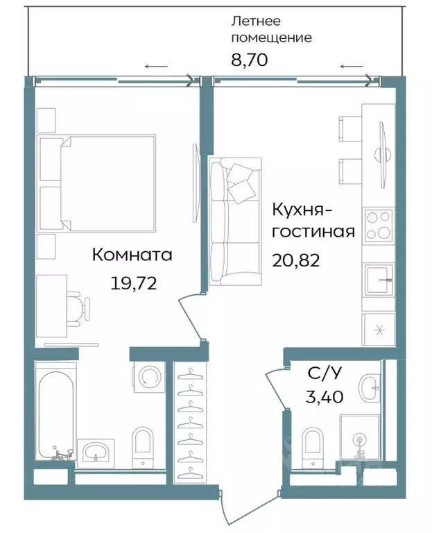 2-к кв. Крым, Саки ул. Морская (52.64 м) - Фото 0