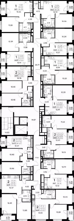 2-к кв. Владимирская область, Владимир GloraX Октябрьский жилой ... - Фото 2