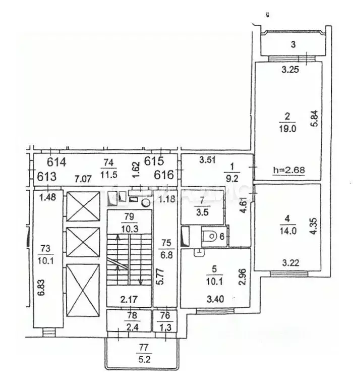 2-к кв. Московская область, Мытищи Трудовая ул., 22 (57.0 м) - Фото 1