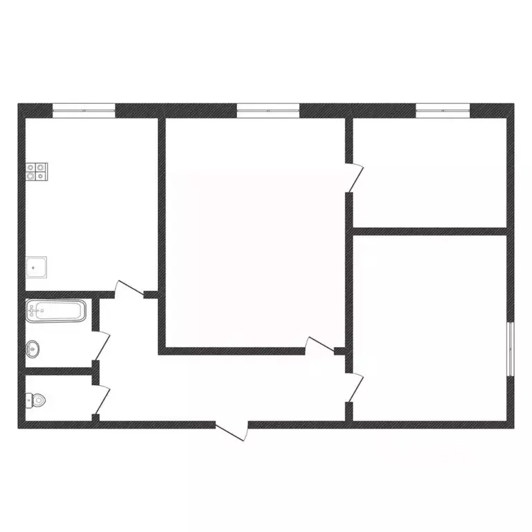 3-к кв. Калужская область, Обнинск просп. Ленина, 58 (53.6 м) - Фото 2