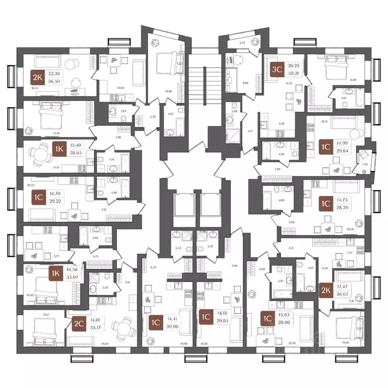 Студия Башкортостан, Уфа Глумилино жилрайон, Холмогоры жилой комплекс ... - Фото 2