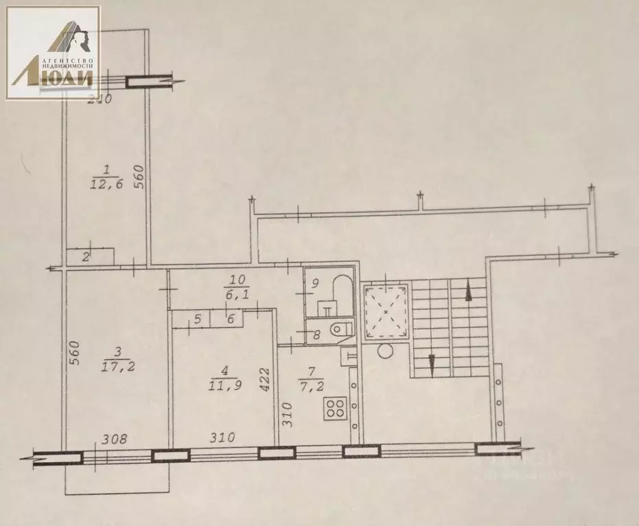3-к кв. Новосибирская область, Новосибирск ул. Федосеева, 10 (60.0 м) - Фото 1
