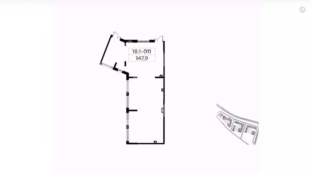 Торговая площадь в Москва Скандинавия жилой комплекс, 18.1.2 (148 м) - Фото 2
