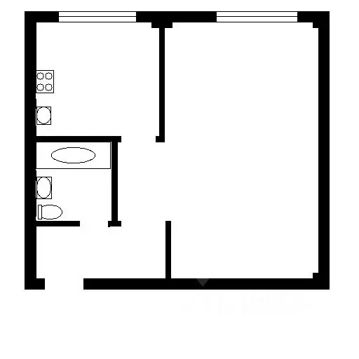 1-к кв. Пензенская область, Заречный Светлая ул., 15 (33.6 м) - Фото 2