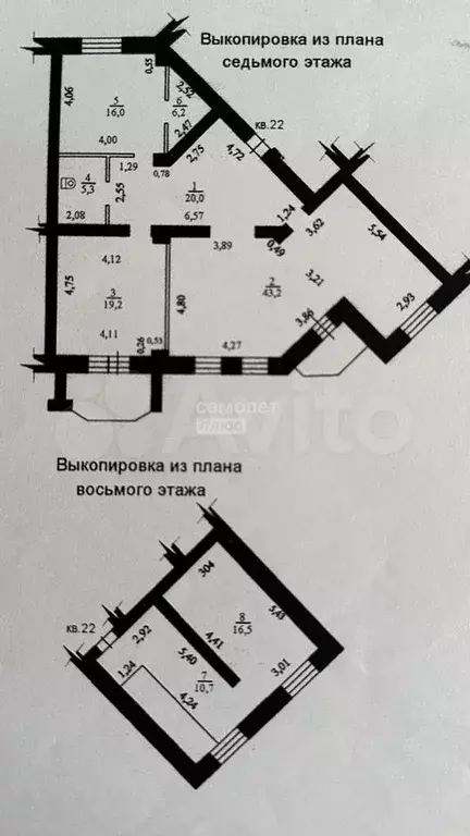 3-к. квартира, 137 м, 7/8 эт. - Фото 0