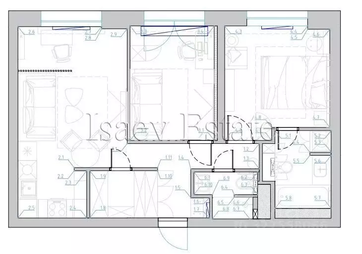 2-к кв. Москва Большая Филевская ул., 3к2 (57.5 м) - Фото 2