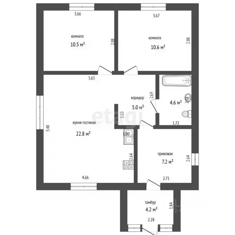 Дом в Алтайский край, Первомайский район, с. Зудилово Трудовой пер., 1 ... - Фото 1