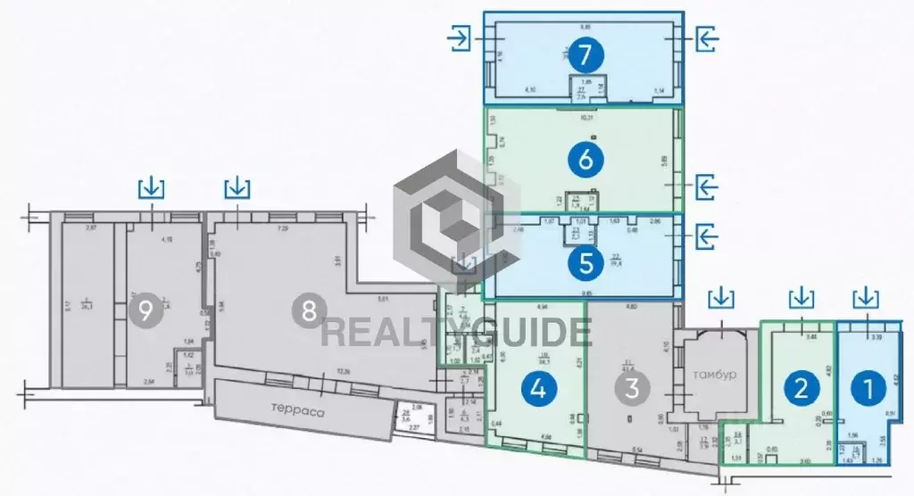 Торговая площадь в Москва Долгоруковская ул., 27С1 (42 м) - Фото 1