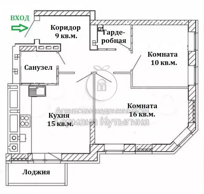 2-комнатная квартира: Волгоград, улица 70-летия Победы, 19А (55.4 м) - Фото 1