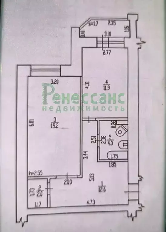 1-к кв. Брянская область, Брянск Белобережская ул., 22 (49.7 м) - Фото 1