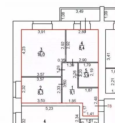 2-к кв. Вологодская область, Вологда ул. Гагарина, 72 (47.6 м) - Фото 2