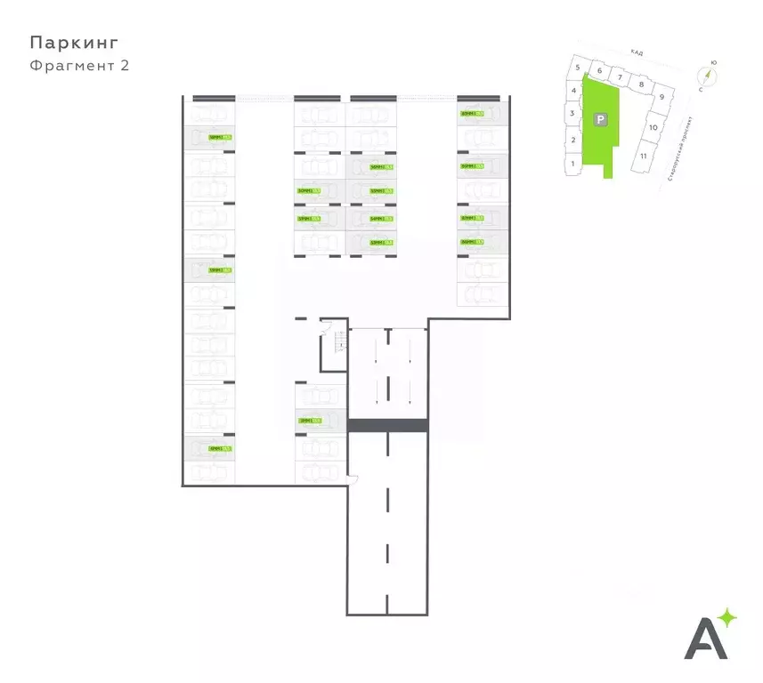 Гараж в Санкт-Петербург пос. Шушары, Олл Ин 3.0 жилой комплекс (13 м) - Фото 1