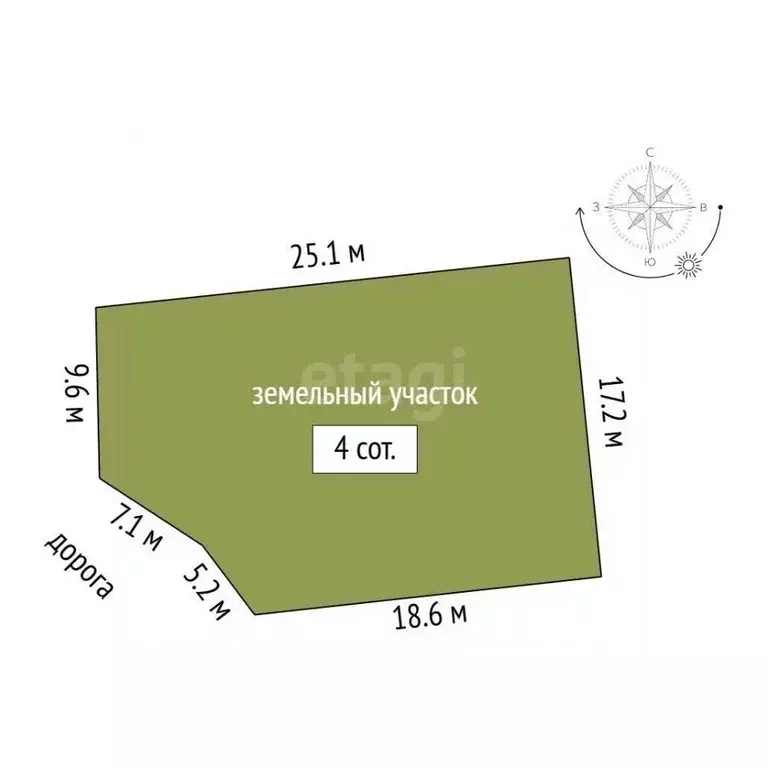 Участок в Севастополь  (4.0 сот.) - Фото 2