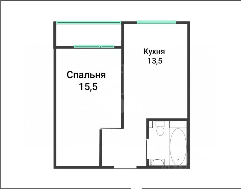 1-к кв. Санкт-Петербург ул. Чирикова, 5 (36.0 м) - Фото 2