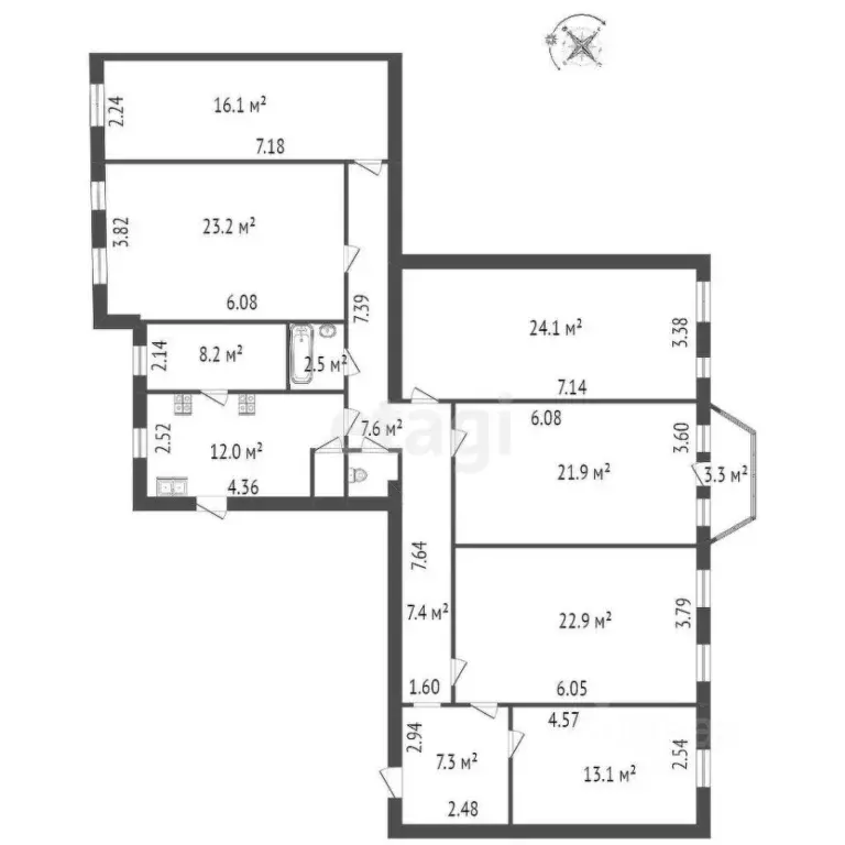 Комната Санкт-Петербург Садовая ул., 128 (27.8 м) - Фото 2