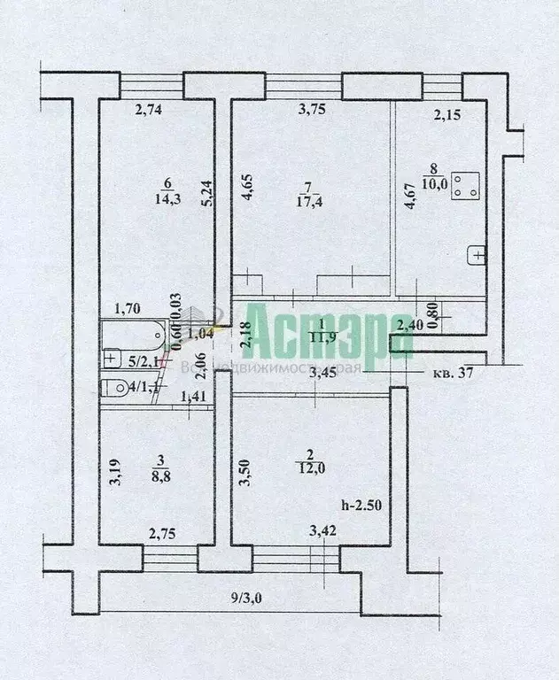 4-к кв. Забайкальский край, Чита ул. Журавлева, 68 (80.6 м) - Фото 0