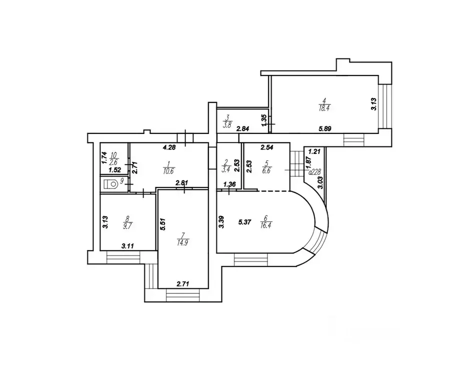 4-к кв. Рязанская область, Рязань Московский р-н, ул. Западная, 7 ... - Фото 1