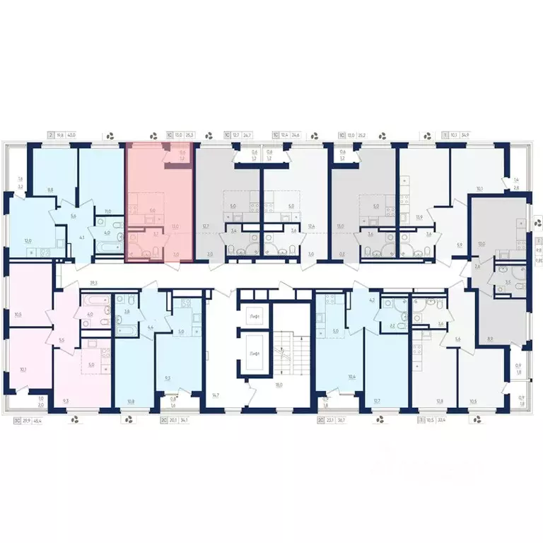 1-к кв. Башкортостан, Уфа ул. Евгения Столярова, 13 (25.3 м) - Фото 2