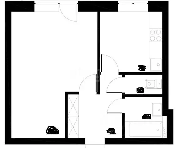 1-к кв. Липецкая область, Липецк ул. Юных Натуралистов, 14 (21.0 м) - Фото 2