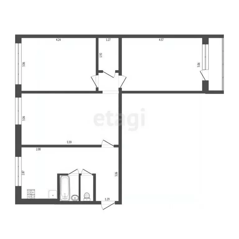 3-к кв. Мордовия, Саранск ул. Семашко, 6 (64.0 м) - Фото 1