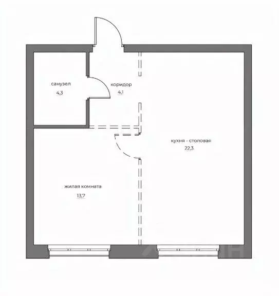 1-к кв. Пензенская область, Пенза Велларт Сити жилой комплекс (44.4 м) - Фото 1