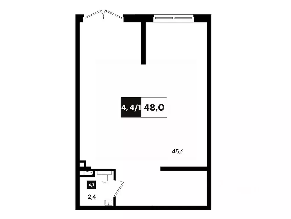 Офис в Краснодарский край, Краснодар ул. Анны Ахматовой, 6/1 (49 м) - Фото 1