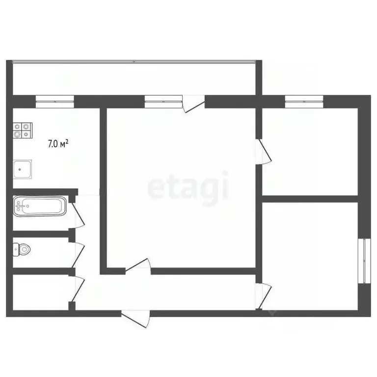 3-к кв. Владимирская область, Муром Карачаровское ш., 32 (52.3 м) - Фото 2