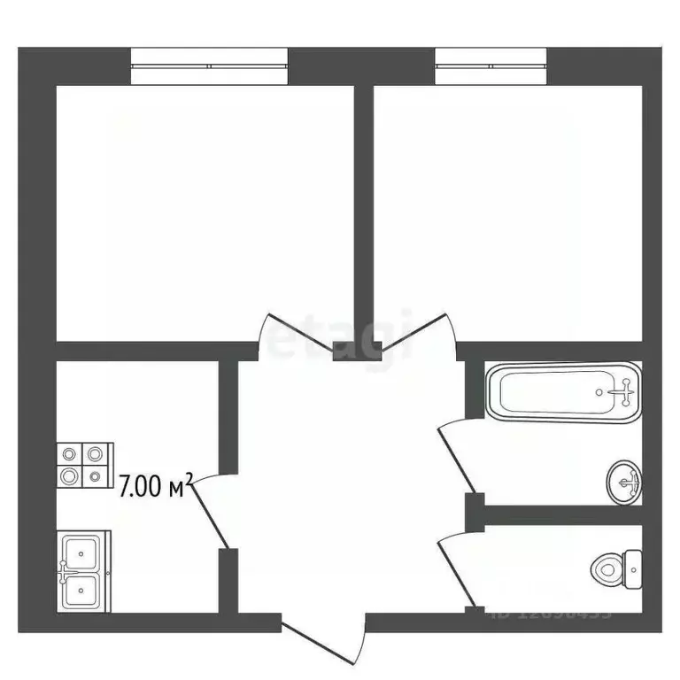 2-к кв. Московская область, Одинцово ул. Маршала Жукова, 40 (37.0 м) - Фото 2