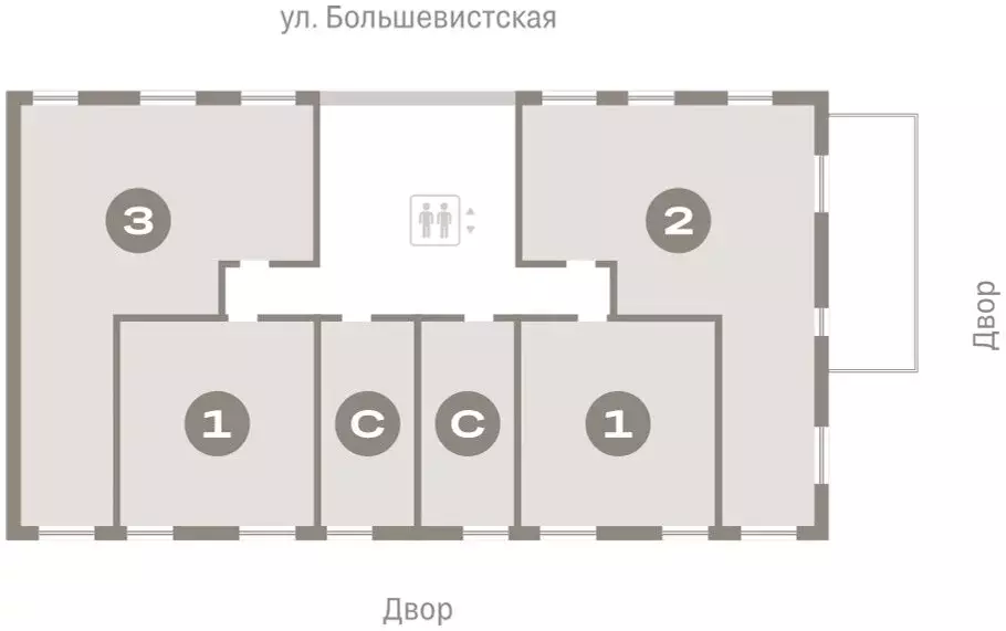 Квартира-студия: Новосибирск, Октябрьский район, микрорайон ... - Фото 1