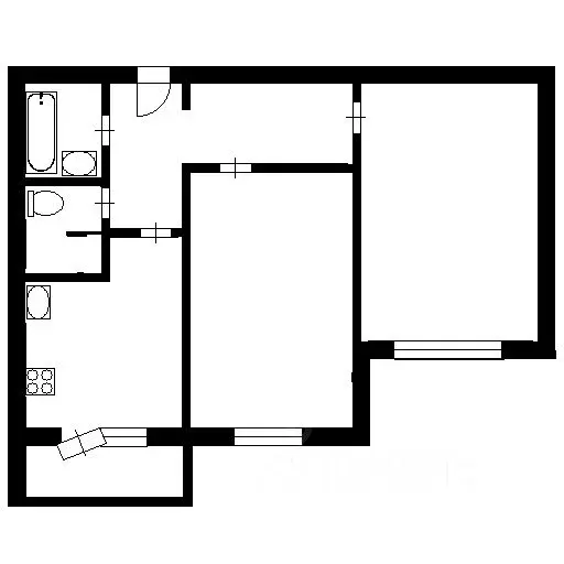 2-к кв. Санкт-Петербург Горелово тер., ул. Коммунаров, 188к1 (51.4 м) - Фото 2
