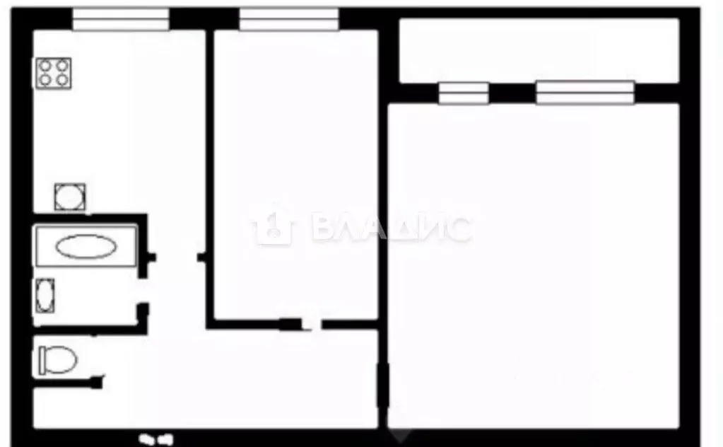 2-к кв. Санкт-Петербург Ленская ул., 6К3 (45.8 м) - Фото 2
