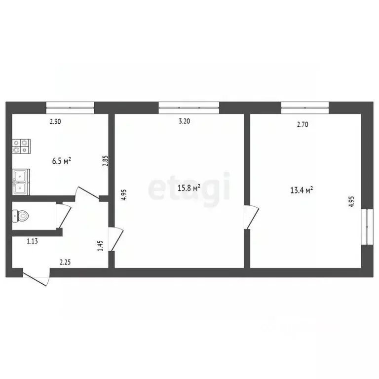 2-к кв. Орловская область, Орел ул. Куйбышева, 2 (40.0 м) - Фото 1