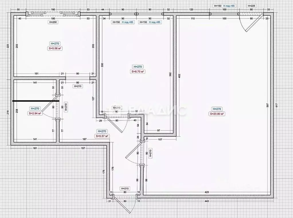 2-к кв. Москва Зарайская ул., 51К2 (44.7 м) - Фото 2