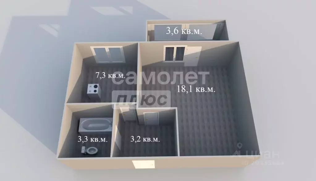 1-к кв. Пензенская область, Нижний Ломов ул. Розы Люксембург, 22 (32.7 ... - Фото 2