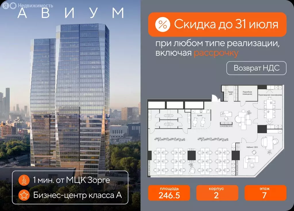 Офис (246.5 м) - Фото 1