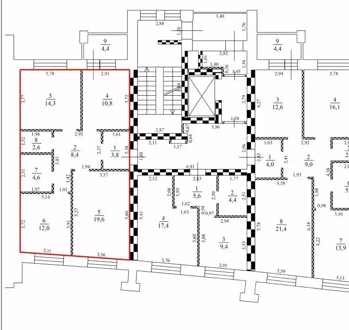 3-к кв. Омская область, Омск ул. Яковлева, 15 (96.0 м) - Фото 2