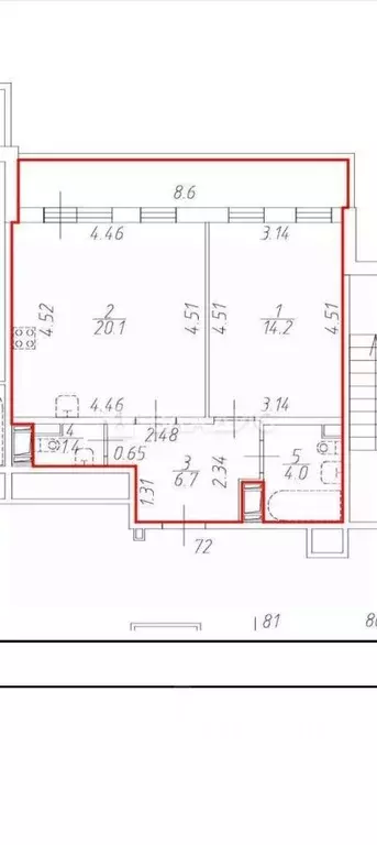 1-к кв. Санкт-Петербург ул. Георгия Гречко, 1 (46.4 м) - Фото 1