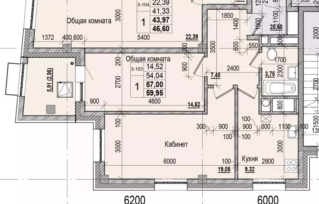 1-к кв. Саха (Якутия), Якутск ул. Чкалова, 47 (57.0 м) - Фото 0