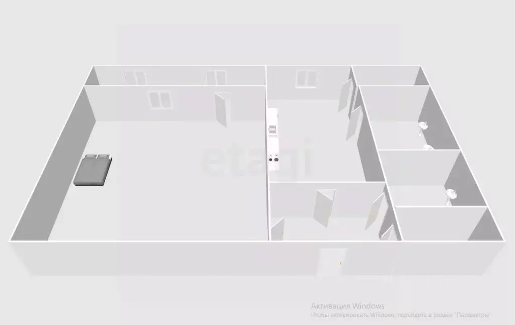1-к кв. Сахалинская область, Тымовское пгт ул. Новая, 10 (36.1 м) - Фото 0