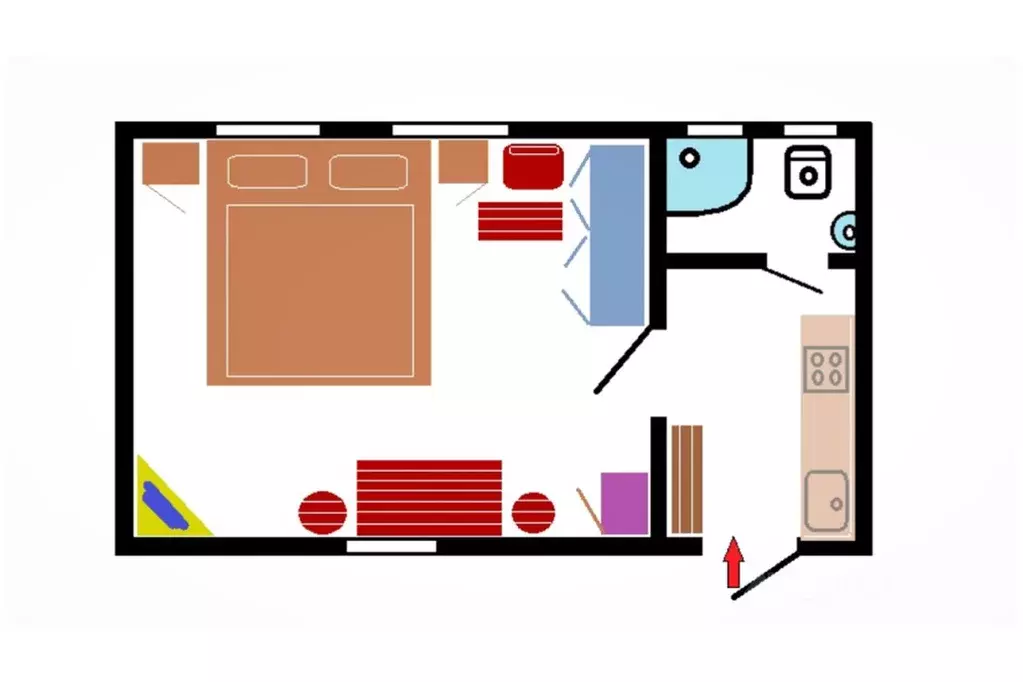 1-к кв. Санкт-Петербург Межозерная ул., 7 (24.0 м) - Фото 2