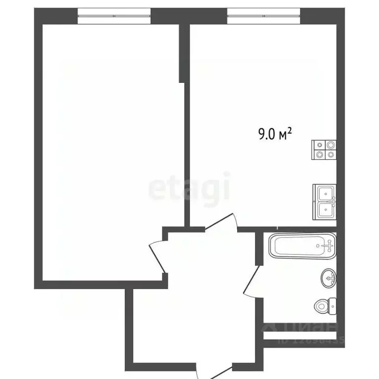 1-к кв. Московская область, Красногорск ул. Народного Ополчения, 9А ... - Фото 2