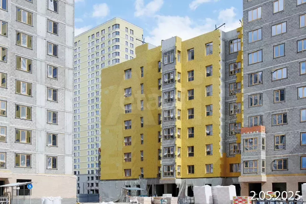 2-к. квартира, 54,7 м, 9/19 эт. - Фото 1