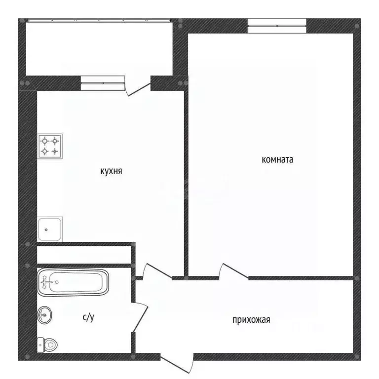 1-к кв. Башкортостан, Уфа ул. Рихарда Зорге, 62 (42.0 м) - Фото 1