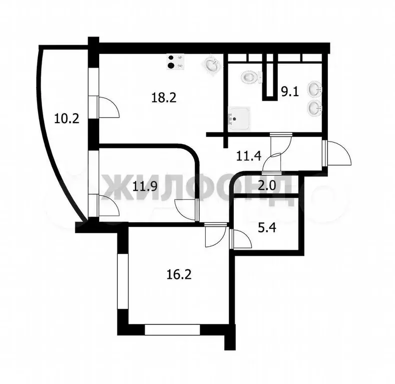 3-к. квартира, 75 м, 13/25 эт. - Фото 0