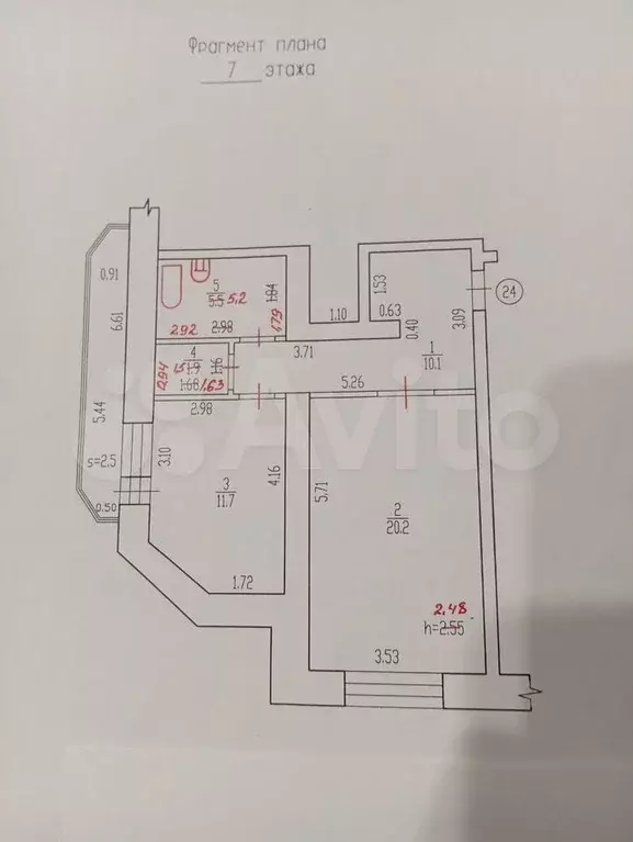 1-к. квартира, 50 м, 7/10 эт. - Фото 0